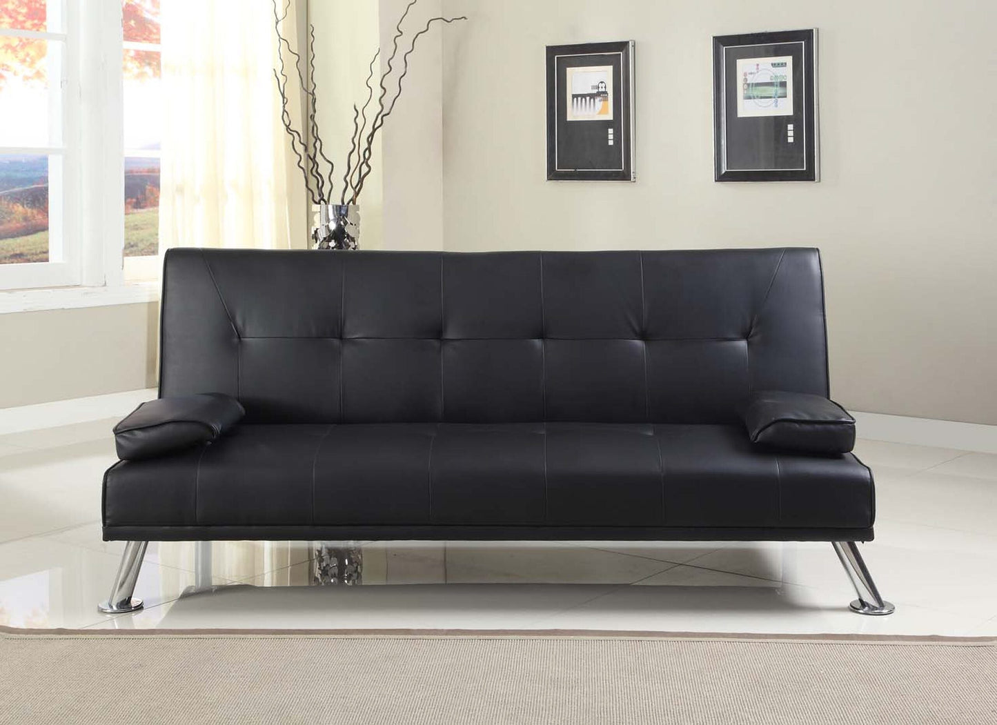 Naples Faux Leather Sofa Bed