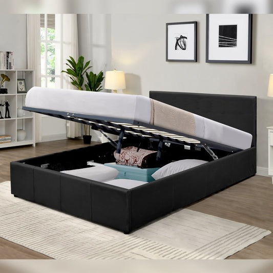 Prado Faux Leather Ottoman Bed Frame