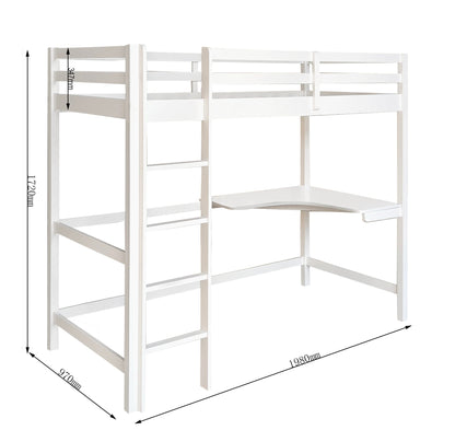 Space-Saving 3ft High Sleeper with Integrated Corner Desk - Perfect for Compact Living Spaces