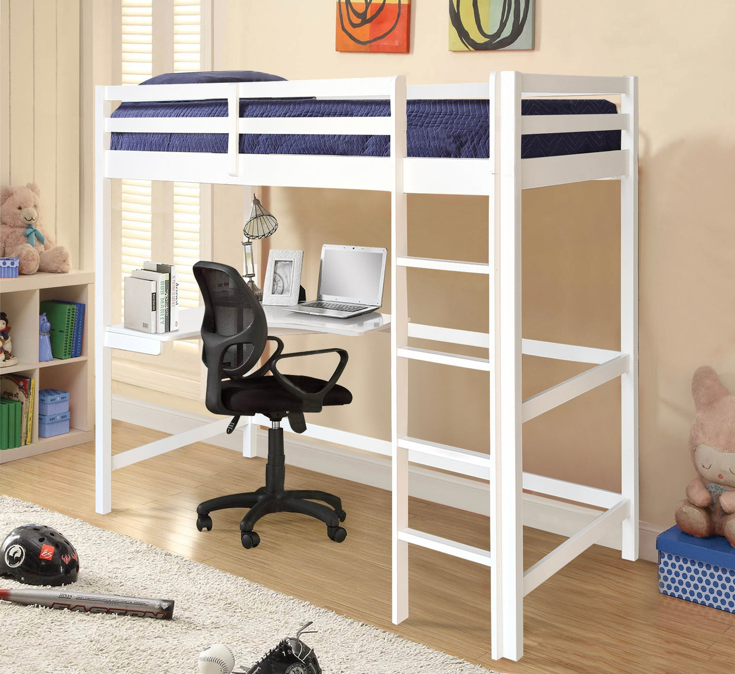 Space-Saving 3ft High Sleeper with Integrated Corner Desk - Perfect for Compact Living Spaces