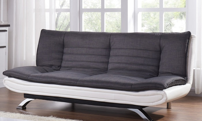 Seattle Sofa Bed: Blend of Fabric and Faux Leather for Ultimate Comfort