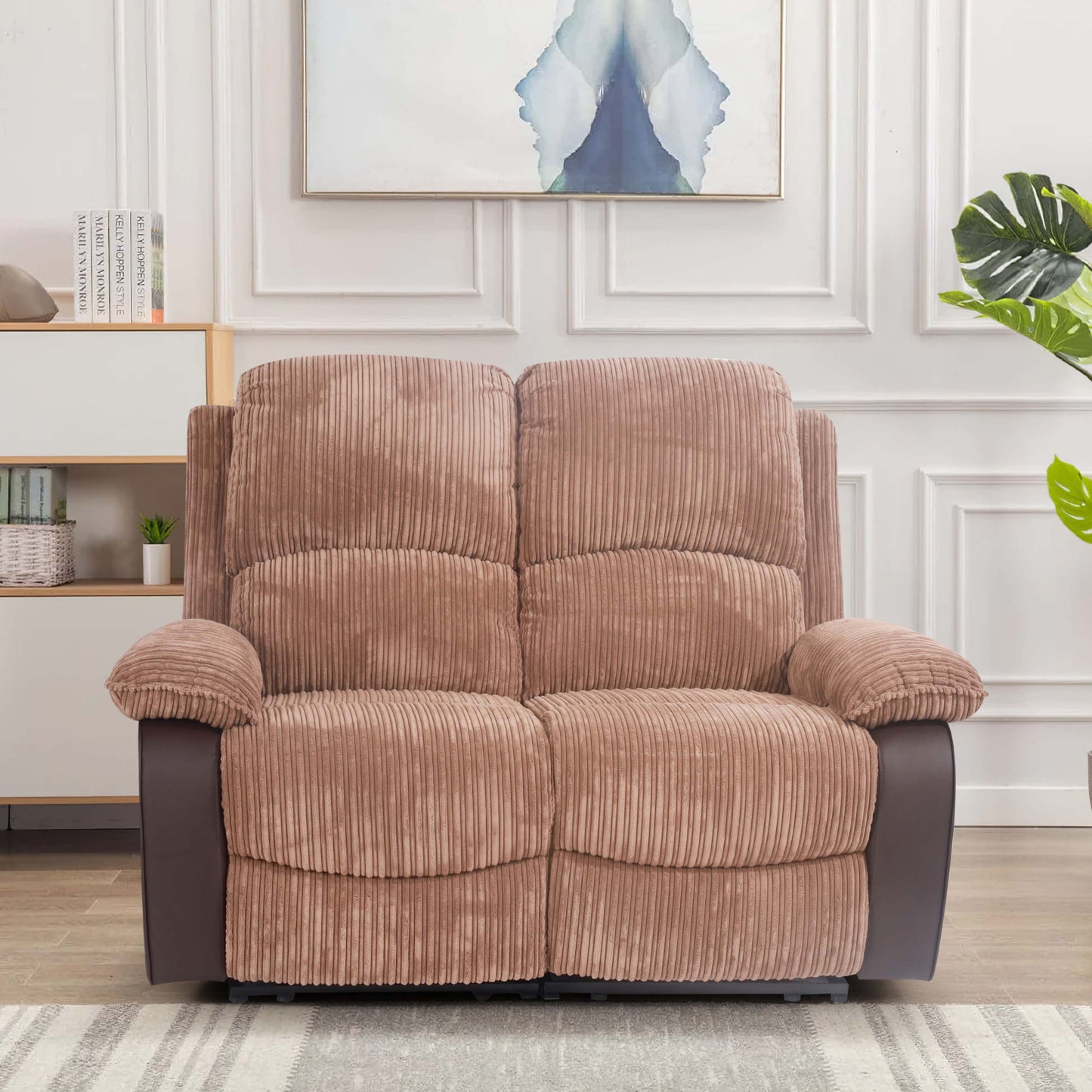 Sienna Recliner Sofa Set: Jumbo Cord Fabric for Ultimate Relaxation