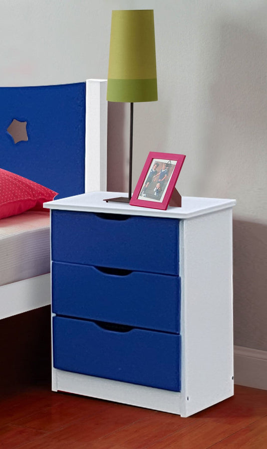 Star Bedside Table: 3-Drawer Wooden Design for Stylish Storage Solutions