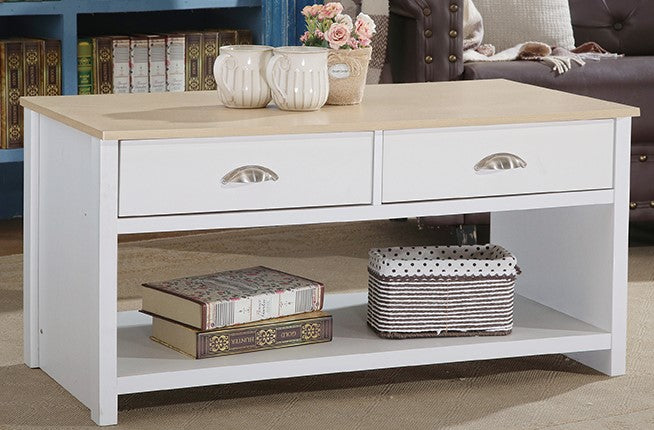 Derby 2 Drawer Coffee Table - Classic Design Meets Functional Storage