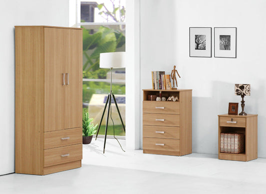 Wrexham Stylish Oak Finish Bedroom furniture