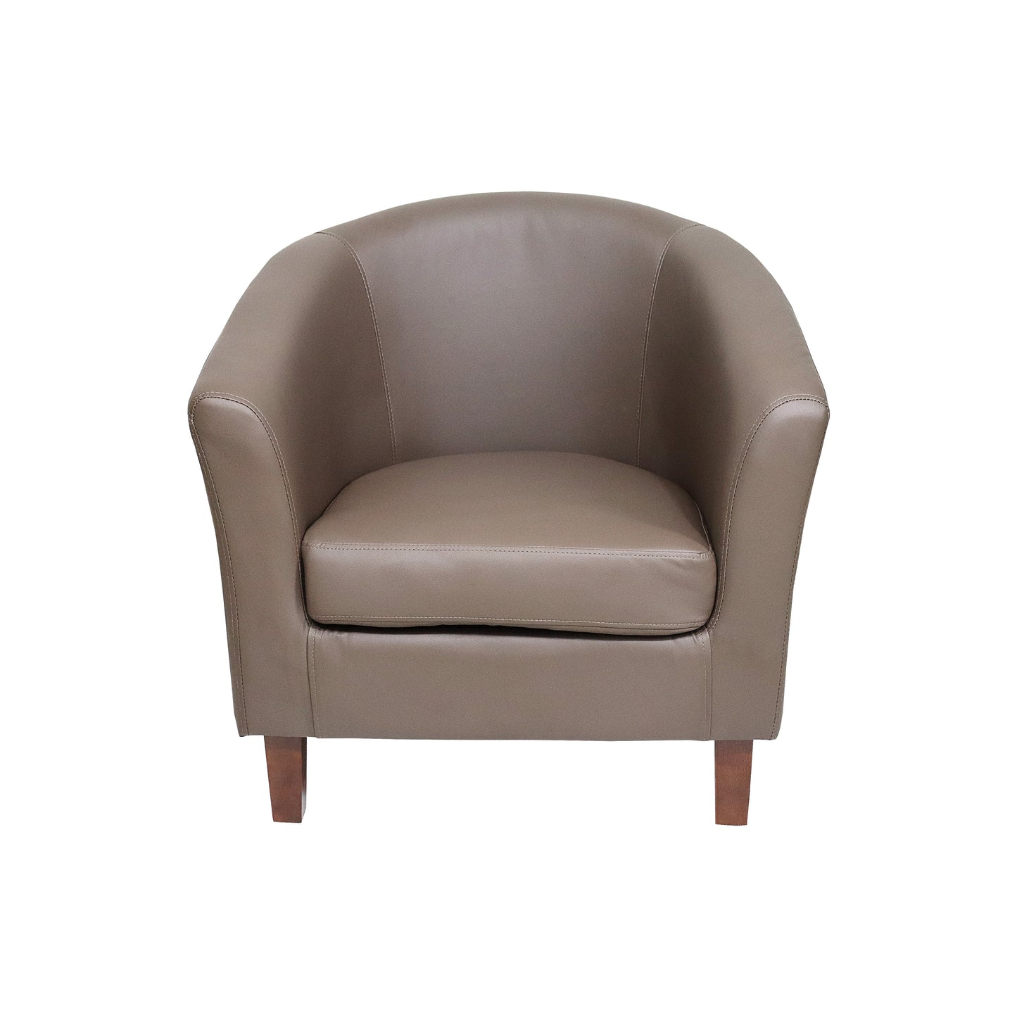 Faux Leather Tub Chair - Chic & Comfortable Seating Solution for Your Living Space