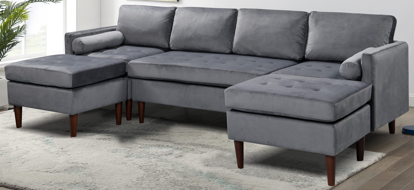 Hallie Modular Fabric Sofa - Flexible & Stylish Seating for Your Living Room