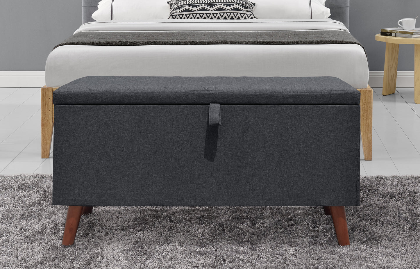 Jakarta Linen Fabric Bed Frame - Sophisticated & Comfortable Addition to Your Bedroom