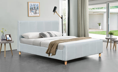 Jakarta Linen Fabric Bed Frame - Sophisticated & Comfortable Addition to Your Bedroom