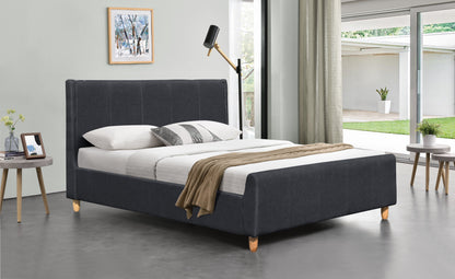 Jakarta Linen Fabric Bed Frame - Sophisticated & Comfortable Addition to Your Bedroom