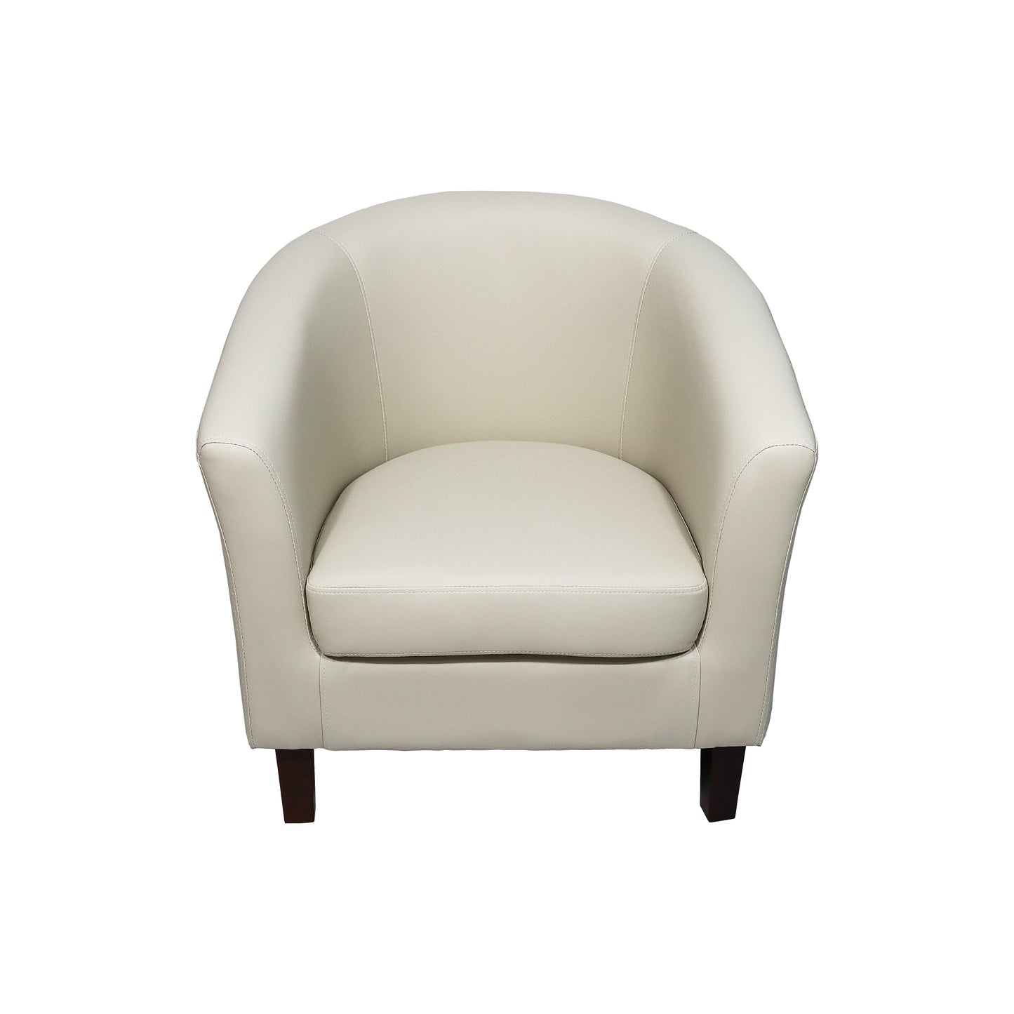 Faux Leather Tub Chair - Chic & Comfortable Seating Solution for Your Living Space